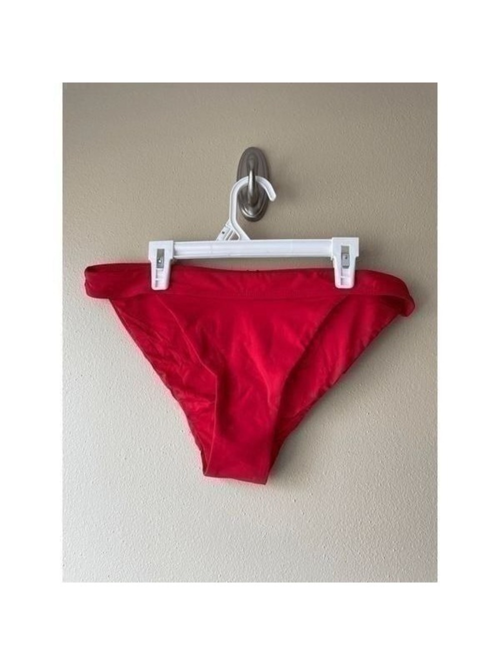 Andie the Banded Cheeky Bottom in Cherry Red Size Large